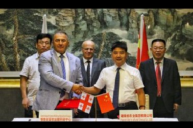 湖南省农业集团有限公司与格鲁吉亚农业科研中心在湘签署合作备忘录